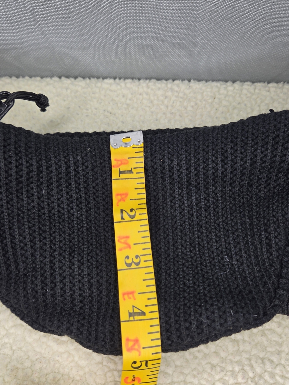 Supreme Black Knit Waist Bag - Supreme Logo OS - Picture 7 of 9